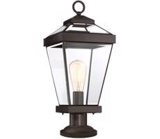 Quoizel QZ-RAVINE3-M - Lampa zewnętrzna RAVINE 1xE27/60W/230V IP44 brązowa