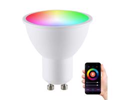 RGB LED Ściemnialna żarówka G45 GU10/5,5W/230V 3000-6500K Wi-fi Tuya