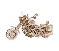 RoboTime - 3D drewniane puzzle mechaniczne Motocykl cruiser