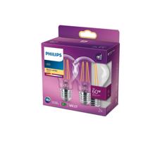 SET 2x LED Żarówka VINTAGE Philips E27/7W/230V 2700K