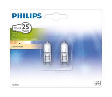 SET 2x Żarówka przemysłowa Philips ECOHALO G9/18W/230V 2800K