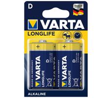 Varta 4120 - 2 szt. baterie alkaliczne LONGLIFE EXTRA D 1,5V