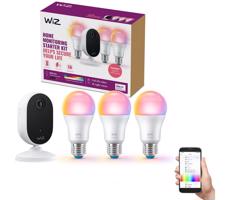 WiZ-Zestaw do monitorowania gospodarstwa domowego + 3xLED RGB żarówka 8,5W/230V Wi-Fi