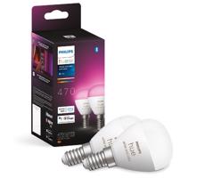 ZESTAW 2x Żarówka ściemnialna LED RGBW Philips Hue WACA P45 E14/5,1W/230V