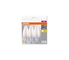 ZESTAW 3x LED Żarówka B40 E14/4W/230V 2700K - Osram