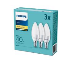 Zestaw 3x LED Żarówka Philips E14/5,5W/230V 2700K