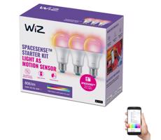 ZESTAW 3x Żarówka ściemnialna LED RGBW A60 E27/8,8W/230V 2200-6500K Wi-Fi - WiZ