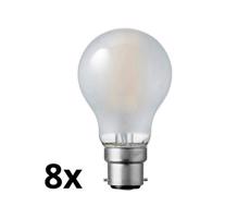 ZESTAW 8x LED Żarówka A60 B22/7W/230V 2700K