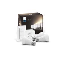 Zestaw podstawowy Philips Hue WHITE 3×E27/9,5W 2700K + urządzenie połączeniowe