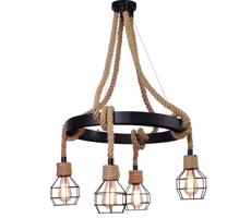 Żyrandol na lince ROPE ALEGRA 4xE27/10W/230V